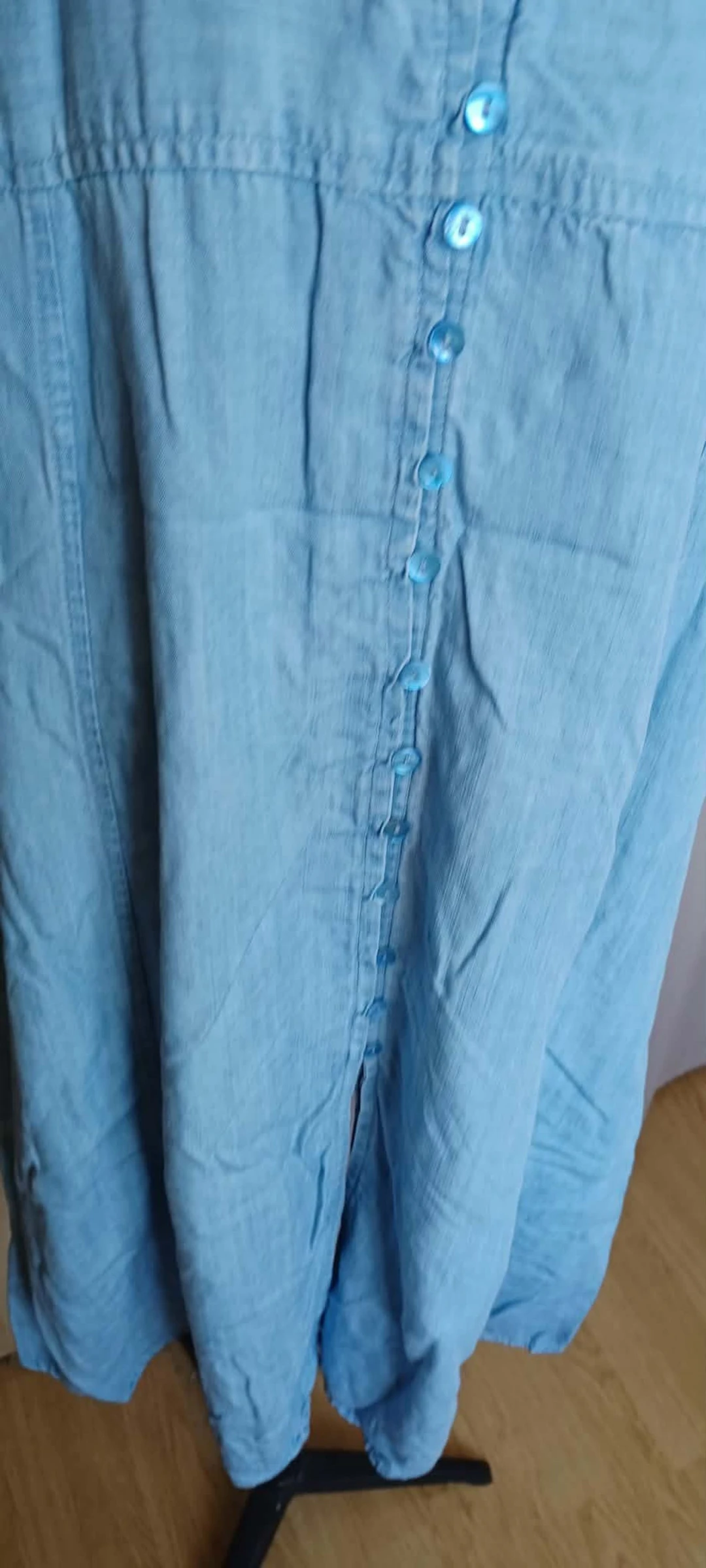 Very pretty fine denim maxi dress for women size M – photo 2